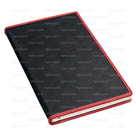 Resmin büyük halini görmek için tıklayınız Defter Çeşitleri | Termo Deri Tulum Defter | 18-181 Siyah-Kırmızı